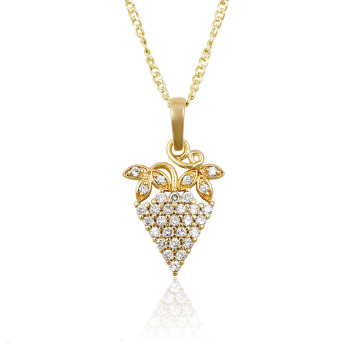 31082 xuping fashion indian jewelry diamond strawberry pendant